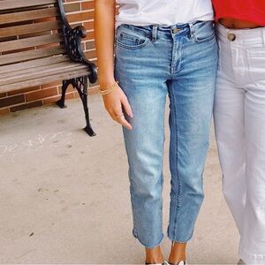 Oat New York Light Blue Straight Leg Jeans